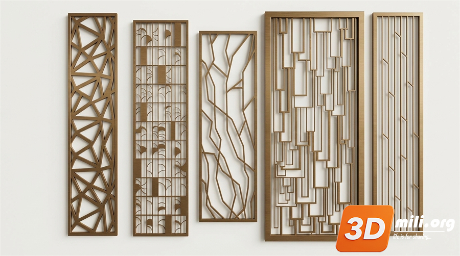 Folding screen Skp Files 